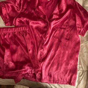 Juicy Couture Pink Satin Pajama Set